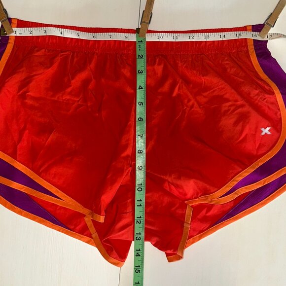Xersion Orange and Purple Run Shorts With Liner - Picture 11 of 12